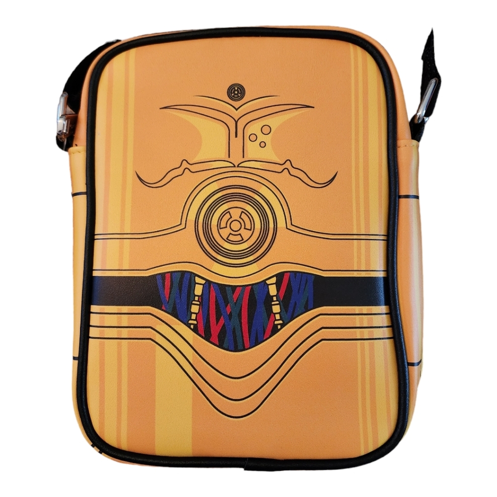 NWT Disney Star Wars C-3PO Gold Crossbody Bag